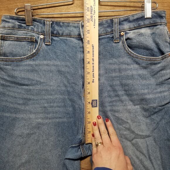 NOBO No Boundries Womans Jrs Size 13 High Rise Blue Ankle Jeans Distressed - Picture 8 of 10